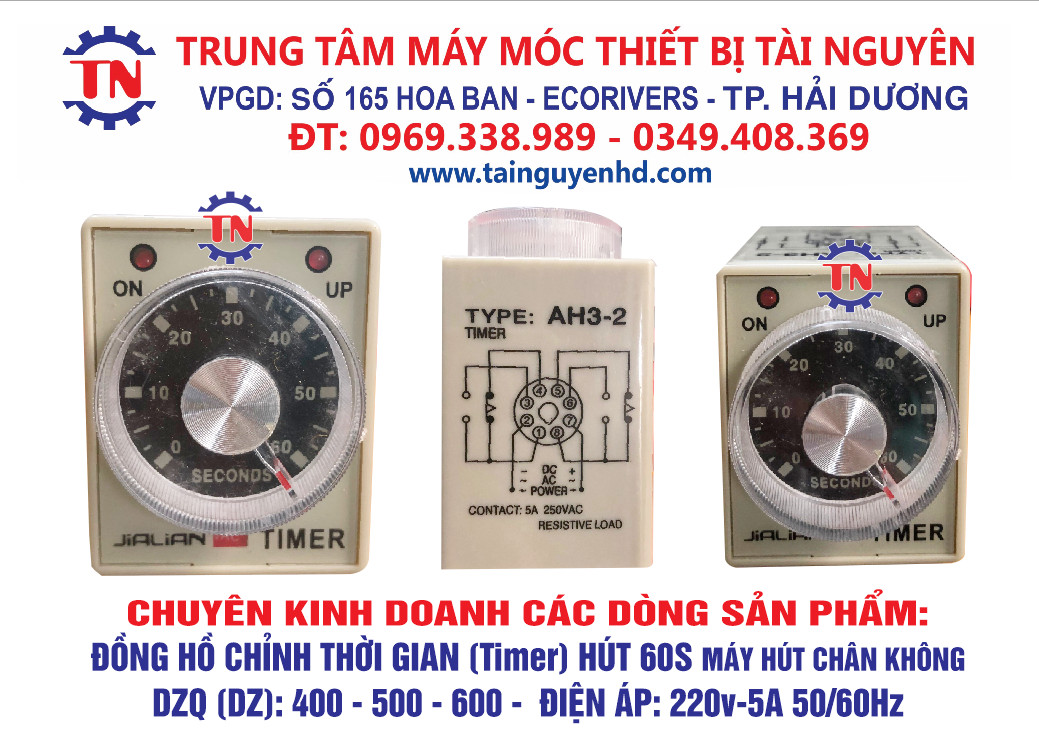 Đồng hồ chỉnh thời gian (Timer) Hút 60s 