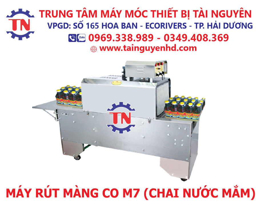 Máy rút màng co M7 (chai nước mắm)